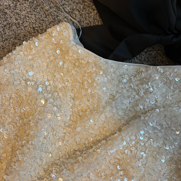 H&M White Sequined Tie Back Dress - Picture 5 of 6